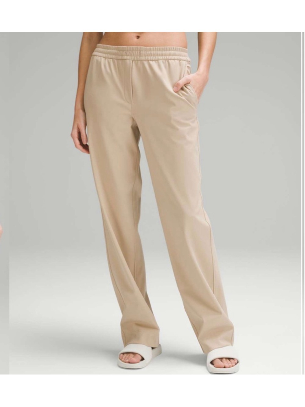 Women's Lululemon Luxtreme Mid-Rise Straight-Leg Trouser in Trench, sz Small